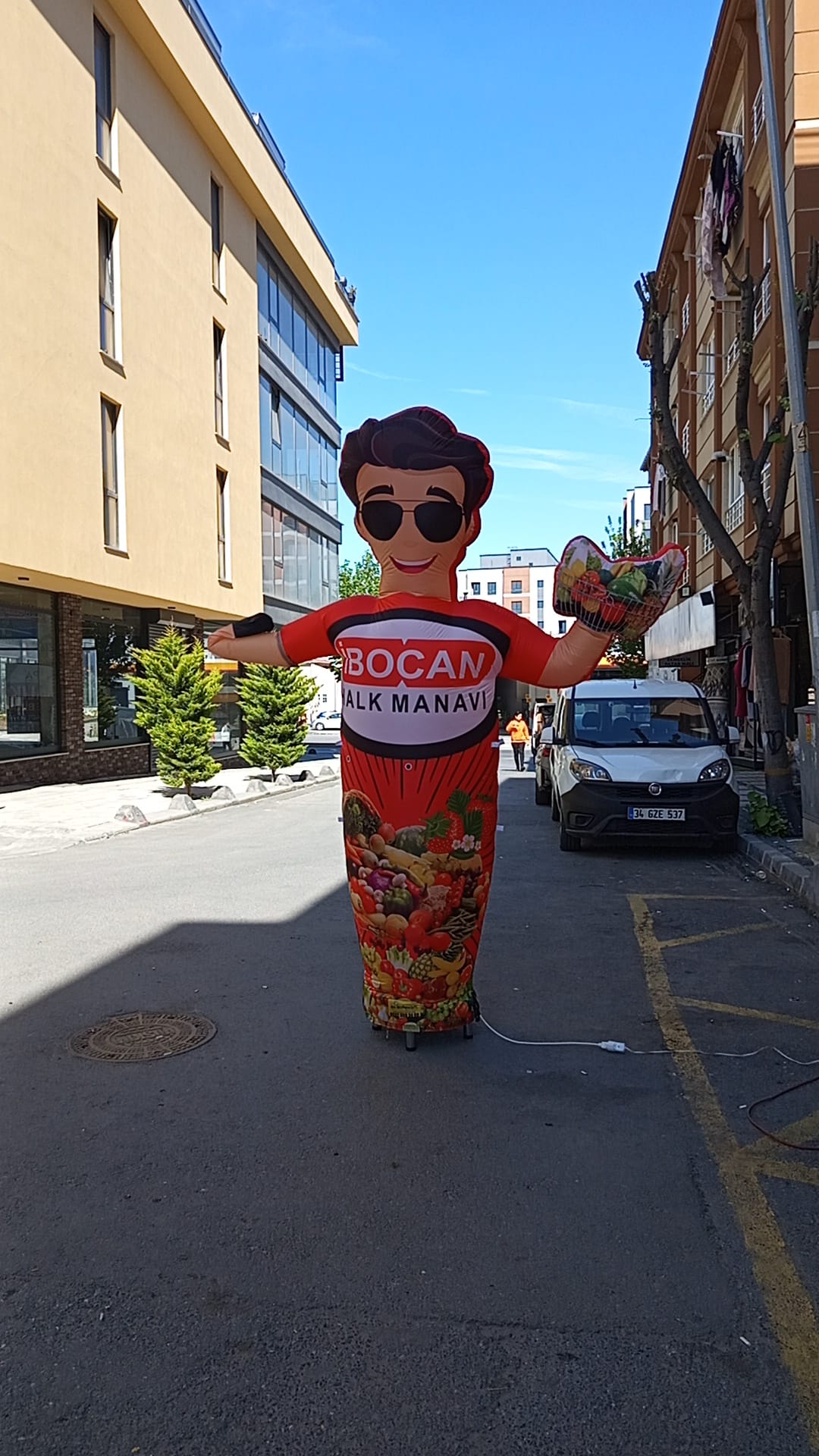 Halk Manavı Süpermarket Reklam Maskotu Gelgel Balon